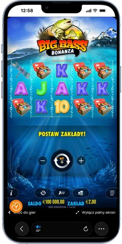 Ekran główny Big Bass Bonanza